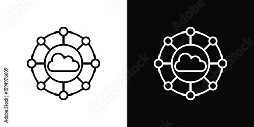 edge computing icon Editable stroke vector pack, suitable for web designs.