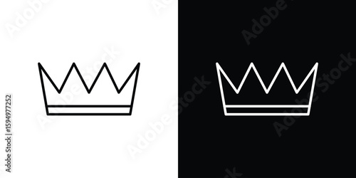 Crown icon Editable stroke vector pack, suitable for web designs.
