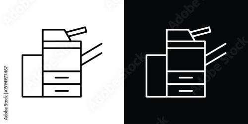 Copier icon Editable stroke vector pack, suitable for web designs.