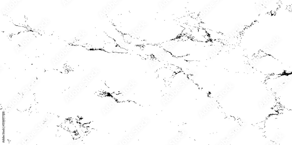 Naklejka premium Black and white marble texture with bold, organic veins and scattered speckled patterns. Ideal for luxury backgrounds, elegant product designs, or sophisticated architectural surfaces.