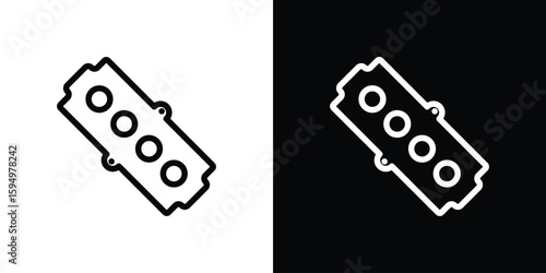 Car gasket icon Editable stroke vector pack, suitable for web designs.