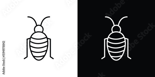 Bedbug icon Editable stroke vector pack, suitable for web designs.