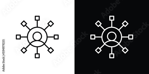 Affiliate marketing icon Editable stroke vector pack, suitable for web designs.