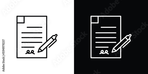 Agreement icon Editable stroke vector pack, suitable for web designs.