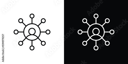 Affiliate link icon Editable stroke vector pack, suitable for web designs.