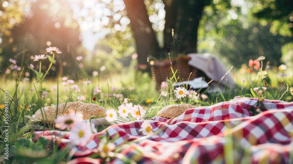 Obraz premium Relaxing Afternoon Picnic Time Scene