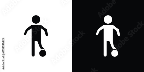 People playing Ball icon concept. silhouette icon.