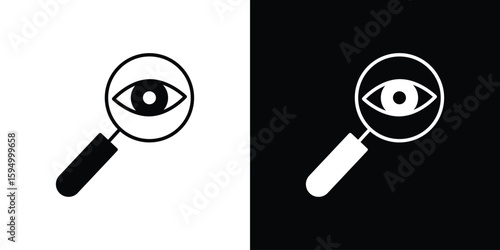 Investigation icon concept. silhouette icon.