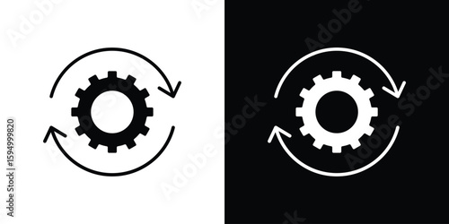Implementation icon concept. silhouette icon.