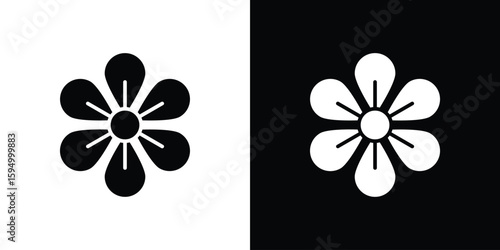 Hypericum icon concept. silhouette icon.