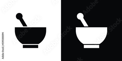 Herbal medicine icon concept. silhouette icon.