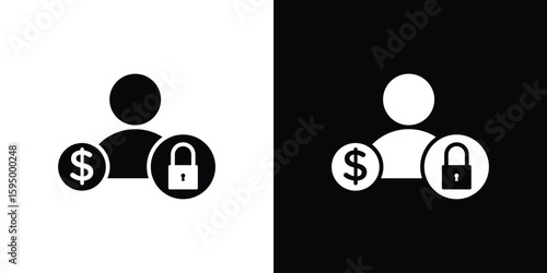 Guarantor icon concept. silhouette icon.