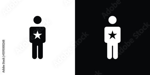 Good human icon concept. silhouette icon.