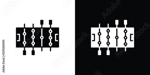 Foosball icon concept. silhouette icon.