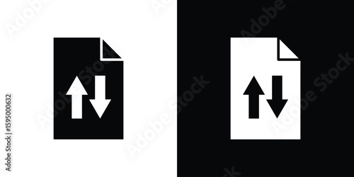 File sharing icon concept. silhouette icon.
