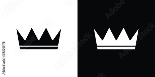 Crown icon concept. silhouette icon.