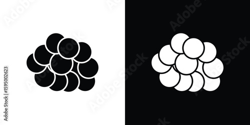 Cancer icon concept. silhouette icon.