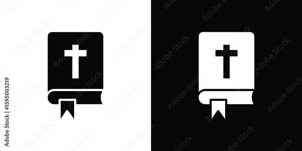 Obraz premium Bible icon concept. silhouette icon.