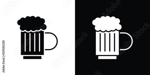 Beer icon concept. silhouette icon.