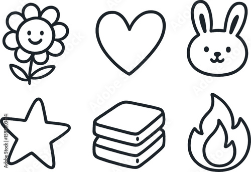 hand drawn cute doodle style isolated layer mask filter layer control panel layer abstraction level layer OSI model layer fabric laminate layer thermal barrier