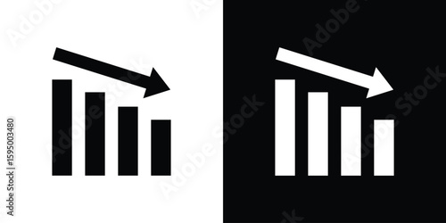 Attrition icon concept. silhouette icon.