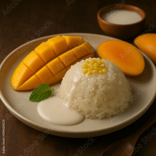 Manggo sticky rice