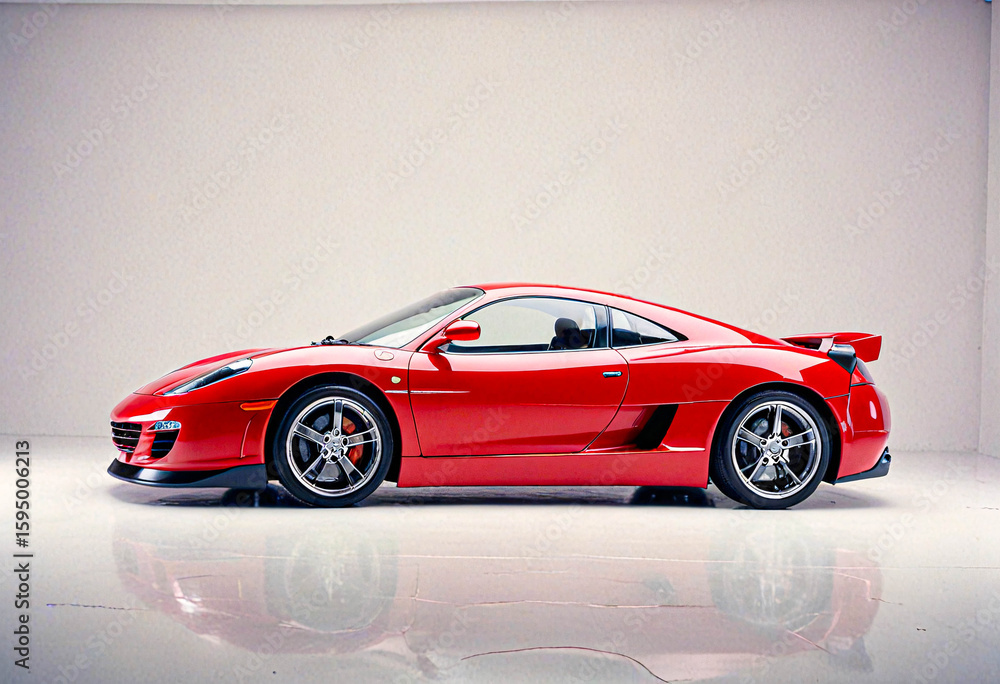 Fototapeta premium Transparent Background Car Render
