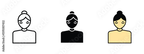 set of pixel perfect colored dark circles icon , 1 Silhouette, 1 Unexpanded, Icon representing under-eye dark circles.