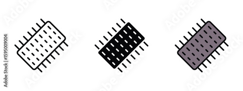 set of pixel perfect colored hair roller icon , 1 Silhouette, 1 Unexpanded, Icon of cylindrical hair roller used in hairstyling.