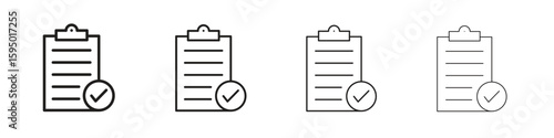 Survey icon vector illustration. EPS 10 editable vector.