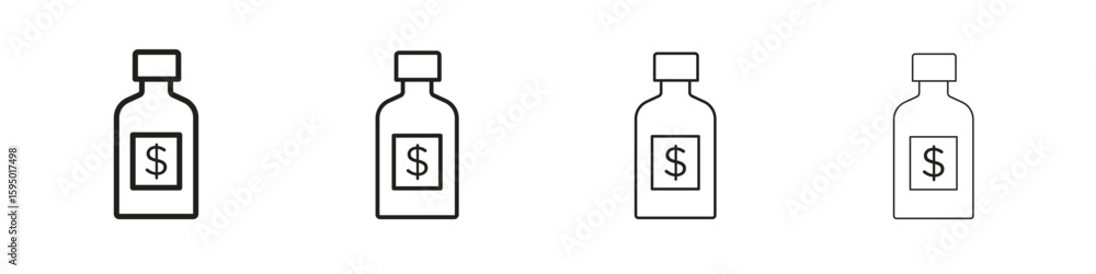 Obraz premium Solvent icon vector illustration. EPS 10 editable vector.