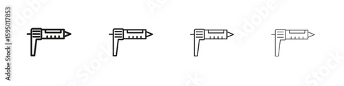 Sealants gun icon vector illustration. EPS 10 editable vector.