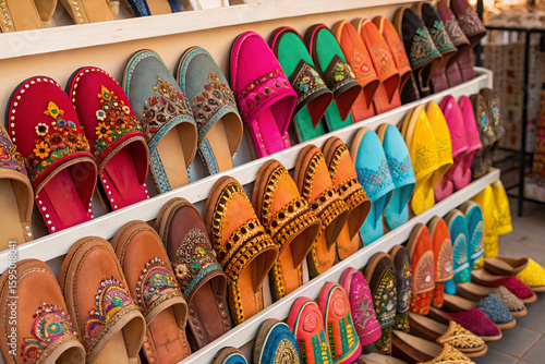 colorful moroccan slippers