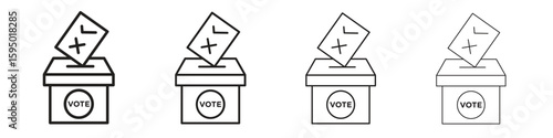 Referendum icon vector illustration. EPS 10 editable vector.