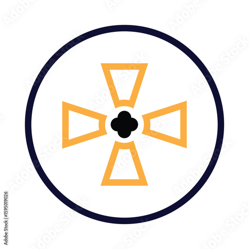 Sign, radiation, radioactive, radiation radioactive sign icon
