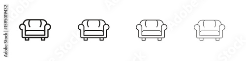 Lounge icon vector illustration. EPS 10 editable vector.