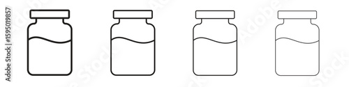 Jar icon vector illustration. EPS 10 editable vector.
