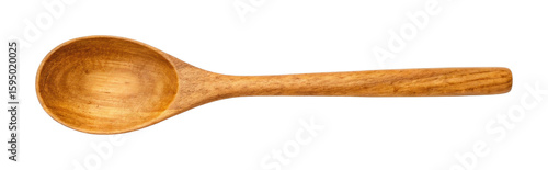 Wooden soup ladle with smooth texture and natural grain design