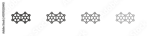 Graphene icon vector illustration. EPS 10 editable vector.