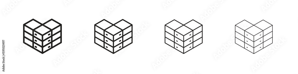 Obraz premium Data center icon vector illustration. EPS 10 editable vector.