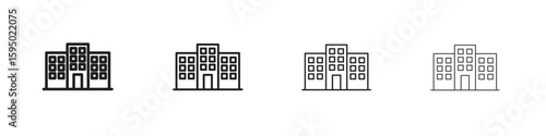 Obraz na plátně Company icon vector illustration. EPS 10 editable vector.