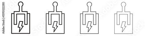 Circuit Breaker icon vector illustration. EPS 10 editable vector.