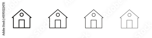 Chalet icon vector illustration. EPS 10 editable vector.