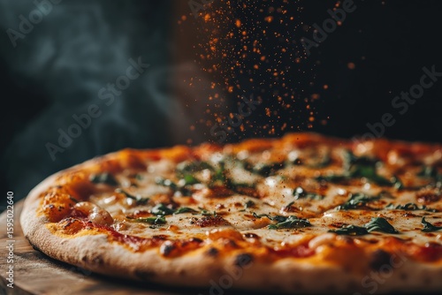 Delicious and Appetizing Pizza Perfect for Restaurant Menus and