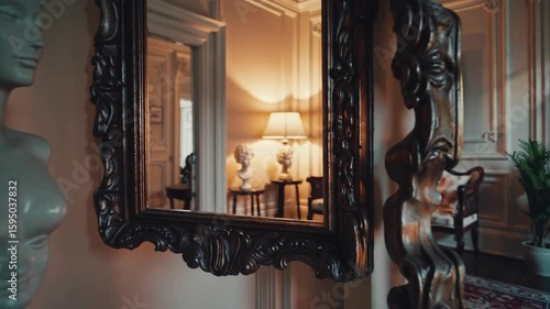 Opulent Timeless Drawing Room with Traditional Accents Digitally rendered