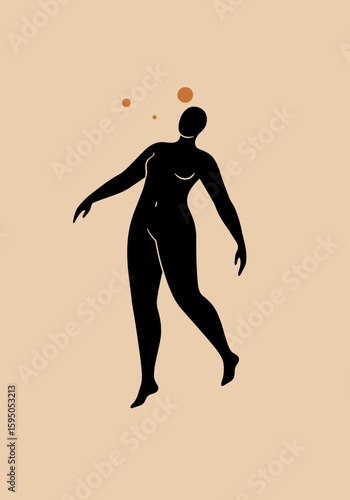 A figure poised in a gentle stance, embodying self-acceptance and the journey towards healing