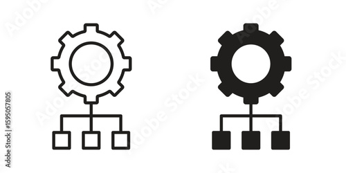 Workflow icon Vector isolated design element. EPS10