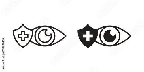 Vision insurance icon Vector isolated design element. EPS10