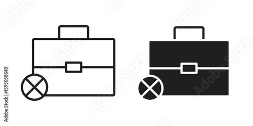 Unemployment icon Vector isolated design element. EPS10