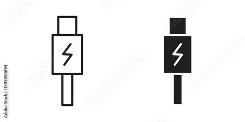 USB type c icon Vector isolated design element. EPS10
